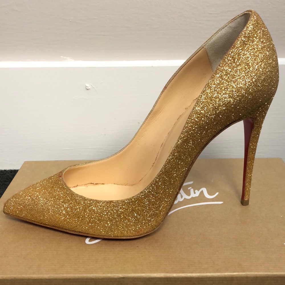 PIGALLE FOLLIES 100 GLITTER HIGH HEELS (38.5)